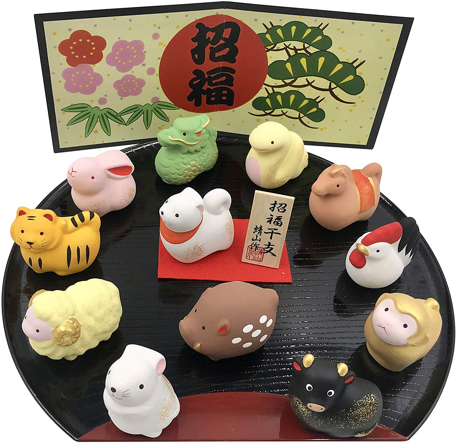 12 Zodiac Ceramic Animals