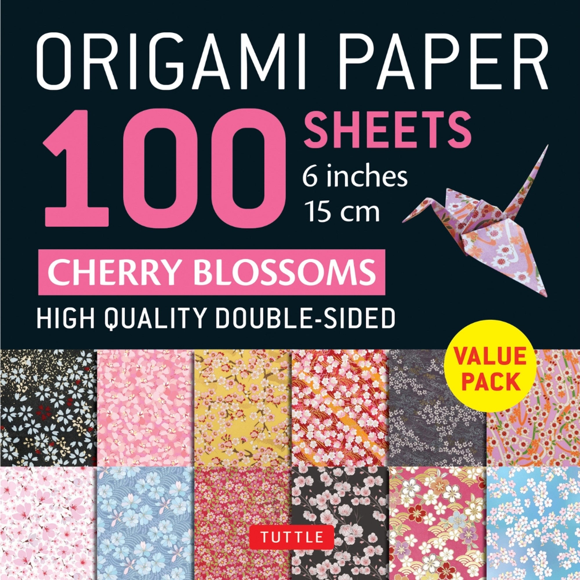 100 Sheets Cherry Blossoms Origami Paper