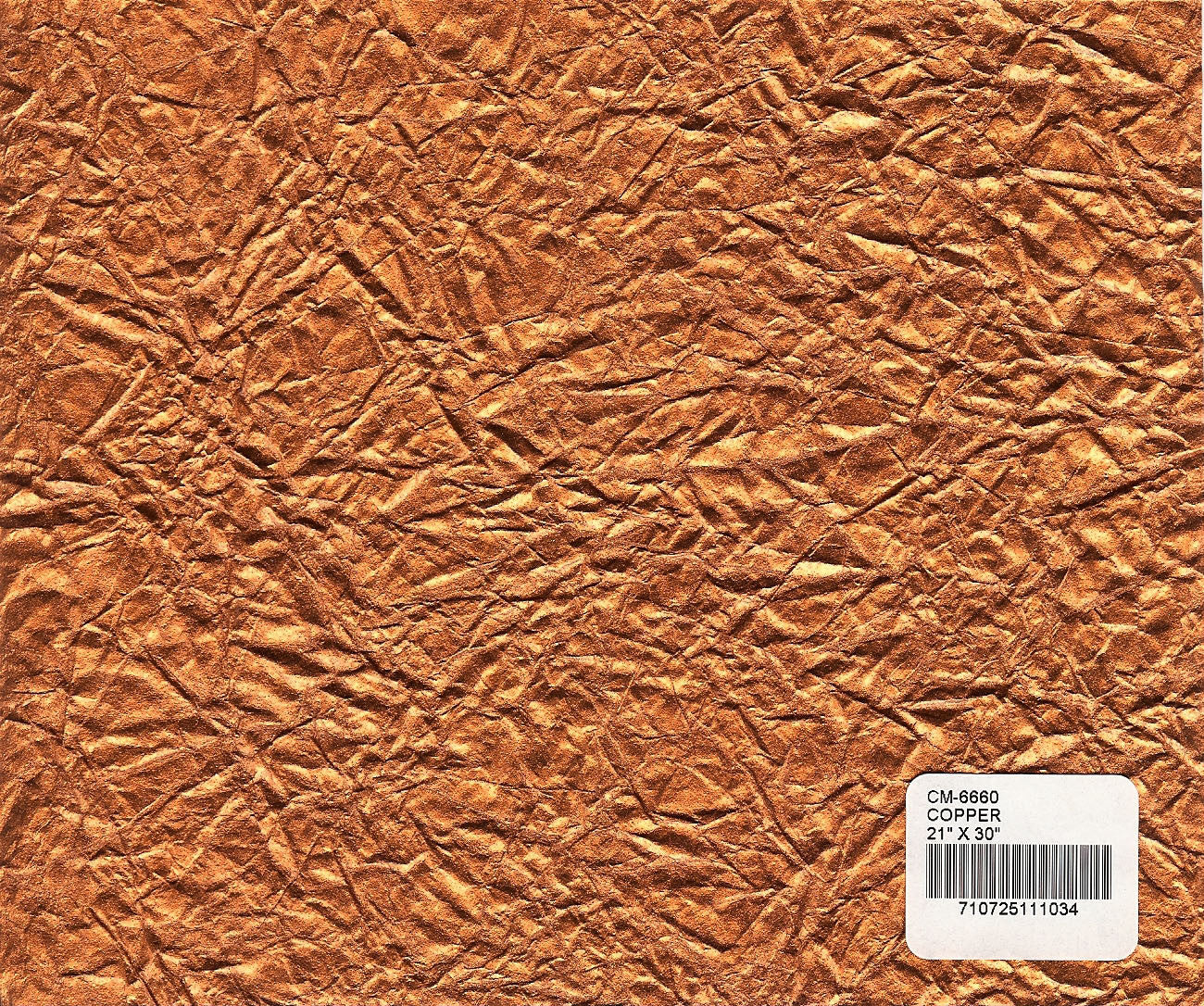 Crinkled Metallic Paper