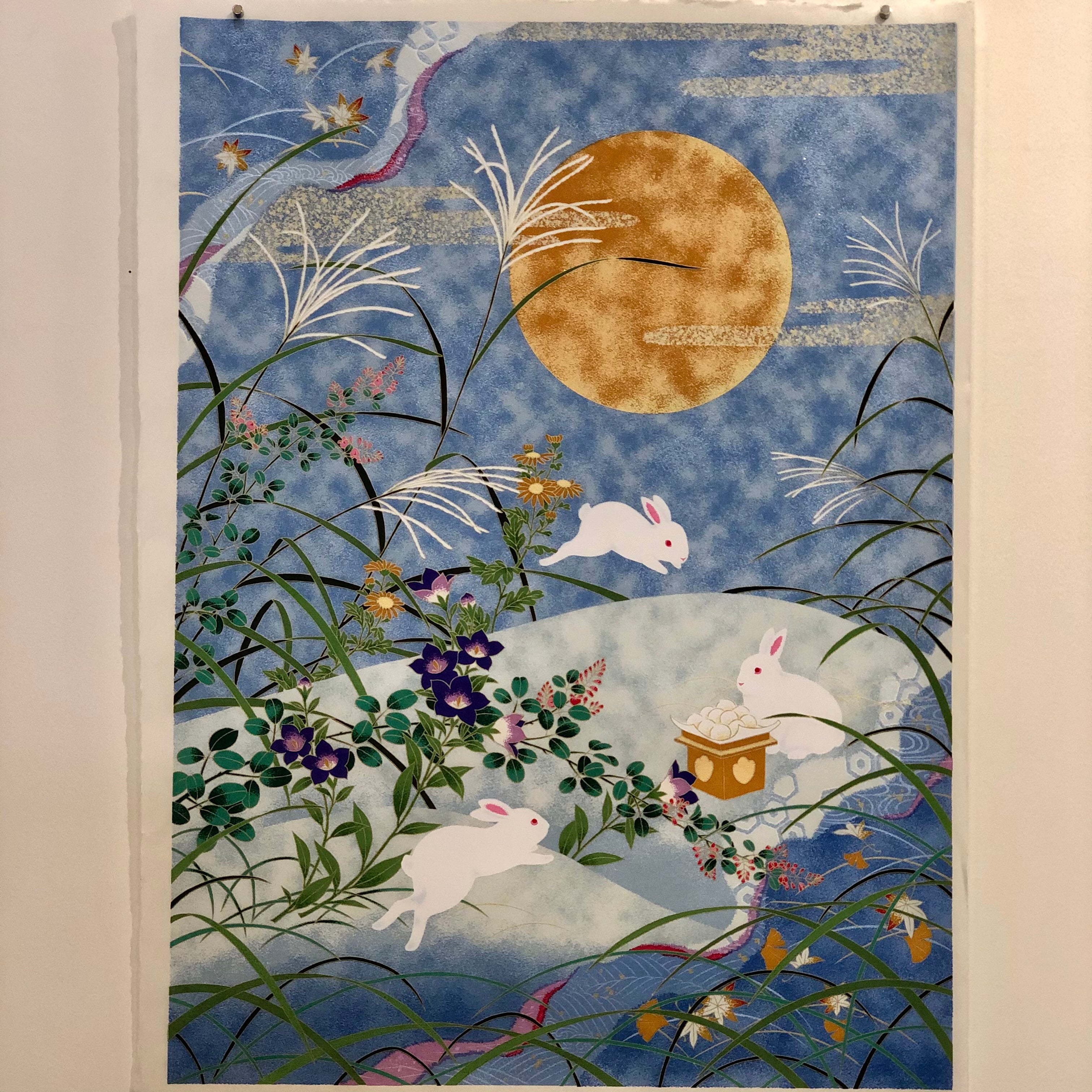 Otsukimi Rabbit Moon Print