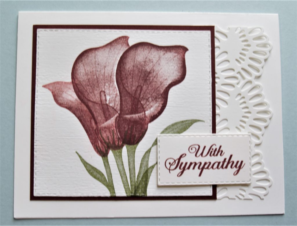 delicate lace edgelits card